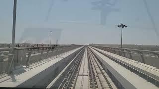 Dubai Metro Red Line Train Ride From Centrepoint To EXPO 2020 (06-21-2022) - Dubai, UAE