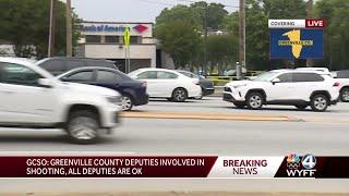 Officers fire gunshots as deputies respond to scene in Greenville County, South Carolina, officia...