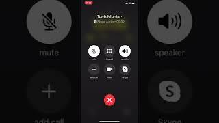 iPhone Skype Incoming Call (iOS 16)