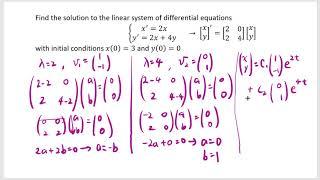 Solving System of Differential equations with initial condition