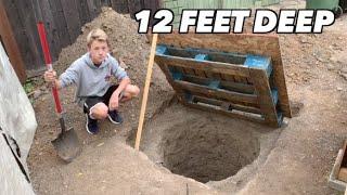 I dug an underground bunker in my backyard