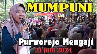 MALAM SABTU  PENUH BERKAH PENGAJIAN  BERSAMA  MUMPUNI HANDAYAYEKTI PITURUH PURWOREJO ,21 JUNI 2024