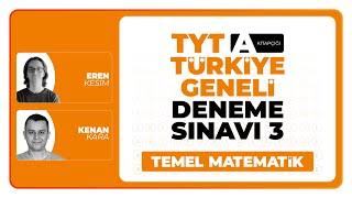 3D Türkiye Geneli Deneme Sınavı 3 - TYT - A Kitapçığı Matematik Soru Çözümleri