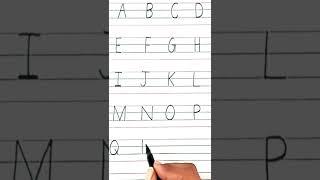 How to write capital letter | #shorts #ytshorts #alphabetshorts #Writingskills