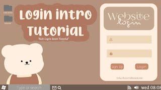 COMPUTER LOGIN INTRO TUTORIAL | SIDE LOGIN INTRO TUTORIAL | PART 2