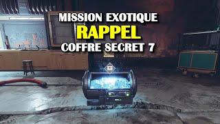 Destiny 2 - Rappel - Coffre secret 7 (triomphe Détection de reflet) et Spécimen NES009