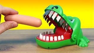 Test out the dentist's new Crocodile teeth!
