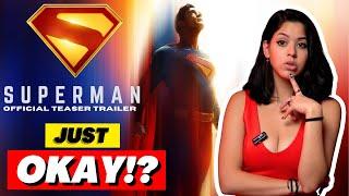 SUPERMAN 2025 Teaser Trailer REACTION | A Little UNDERWHELMING!