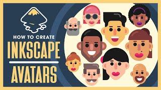 Create Flat Vector Avatars with Inkscape | Free Templates Included