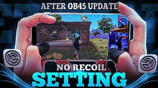 NO RECOIL SETTINGS + SENSI  UNLIMITED HP CHARACTER COMBINATION  AFTER OB 45 UPDATE|Free Fire Max