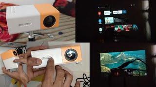 LED  projector unboxing smart TV stick ke sath 2024