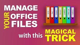 Manage your Office Files with this Magical Trick | Vivekananda Sinha | Video 41