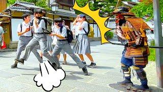 #55 SAMURAI Mannequin Prank in Kyoto Japan | Japanese shogun prank for traveler at Kiyomizu Temple