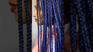 Treccine afro colore blu elettrico- sparkling braids 