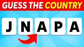 Guess the Country by its Scrambled Name | Country Quiz