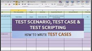 04: How to write Test Scenarios,Test Cases and Test case scripting - with example