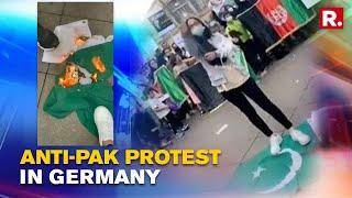 Pak Flag Set Ablaze In Germany, 'Death To Pakistan' Slogans Raised By Afghan Protestors