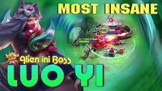 Most Insane Luo Yi! Top Global Luo Yi Gameplay by Alien ini Boss ~ MLBB