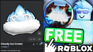 WINTER SPOTLIGHT EVENT! FREE ACCESSORY! HOW TO GET Cloudy Ice Crown! (ROBLOX)