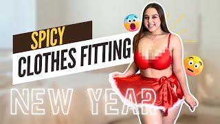 GRWM: Fancy New Year's TRY ON HAUL | Red Silky Lingerie Set