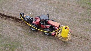 Farm tiling Spring 2023 Crary tile plow on 9170 Case Steiger