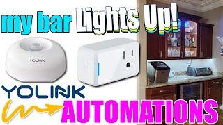 AUTOMATIONS with YoLink | Motion Sensor & Mini Plug | Activating Lights with MOTION or NO Motion