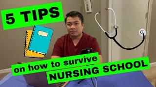 5 TIPS on how to survive Nursing School! | Crazy Nurse RN