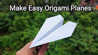 Airplane Origami, An easy way to make paper airplanes ️️