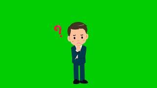 Green Screen Question Mark Cartoon |Copyright Free|No Copyright.