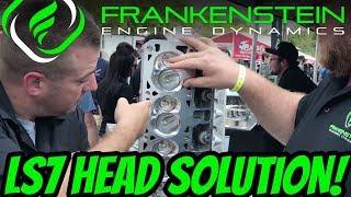 LS7 Cylinder Head Dropped Valve Solution with Frankenstein Engine Dynamics