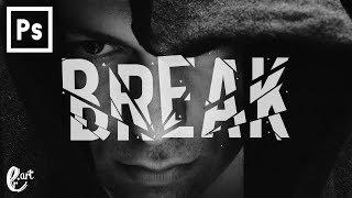 Create Break Text Effect in Photoshop - Tutorial Photoshop