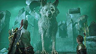 Young Kratos tells Giant Fenrir to Sit Scene | God of War Ragnarok