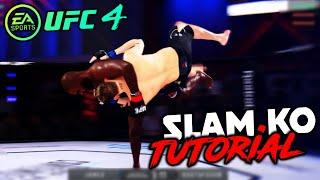 UFC 4! - How to get the SLAM KO/TKO! Simplest method! ( Takedown KO / TKO )