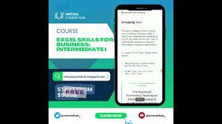 Excel Skills for Business: Intermediate I - Virtual Course HUB - Free