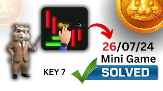 26 July - Hamster Kombat Mini Game SOLUTION - Move Market Candles And Get Keys