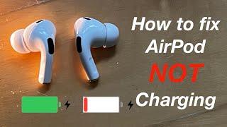 How To Fix One AirPod NOT Charging!