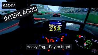 Automobilista 2 l INTERLAGOS Heavy FOG Day to Night l 4k l Simucube l Racing l GoPro11