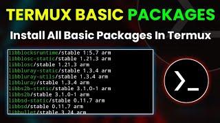 Install All Basic Packages In Termux | By Technolex