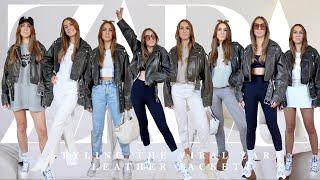 STYLING THE VIRAL ZARA LEATHER JACKET | OUTFIT IDEAS AND WAYS TO WEAR IT | the Molly Mae jacket