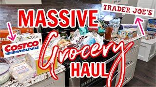 HUGE HEALTHY COSTCO + TRADER JOE'S GROCERY HAUL 2020 | Simply Allie