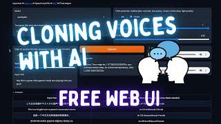 Using AI to Clone Voices - FREE Easy to use Web UI (PART 1)