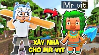 MEOWPEO XÂY NHÀ MỚI CHO THỔ DÂN MR VỊT, CHUẨN BỊ SINH TỒN MỚI TRONG MINI WORLD