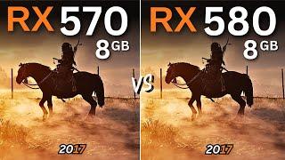 RX 570 8gb vs RX 580 8gb | Tested in 12 Games (2024) | 1080p