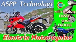 Electric Motorcycles with motors DA90S and DA100S from ASPP Weihai