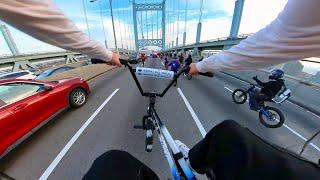 Riding BMX At A NYC Rideout