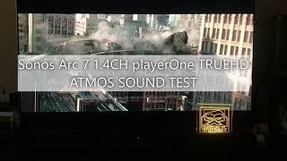 SONOS ARC 7 1 4CH   PLAYERONE TRUEHD ATMOS SOUND TEST