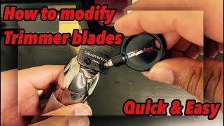 HOW TO MODIFY TRIMMER BLADES | BABYLISS SILVER FX | 1MIN BLADE MODIFIER | QUICK & EASY