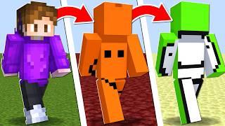 Minecraft ama YOUTUBERLARA DÖNÜŞÜYORUM!