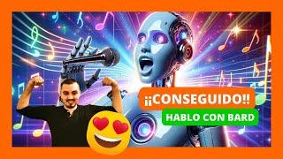 Haya como poner Voz  y Hablar con la Inteligencia Artificial  de Google Bard (Extensión)(plugins)