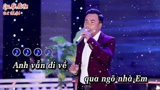 Karaoke | Qua Ngõ Nhà Em - Chế Minh | Tone Nam